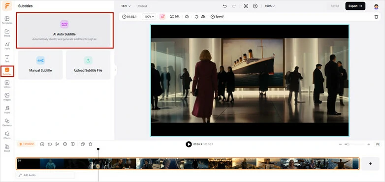 Make Settings for the Subtitle Generation