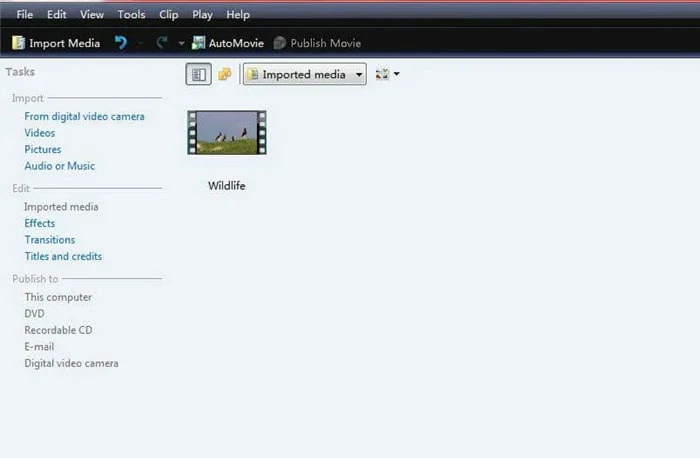 Import Video to Windows Movie Maker