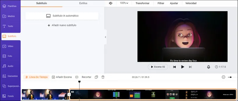 Automatically generate subtitles for your YouTube videos by FlexClip