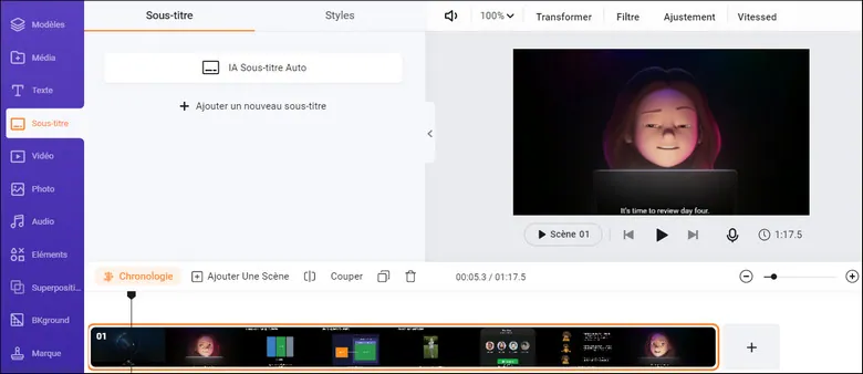 Automatically generate subtitles for your YouTube videos by FlexClip