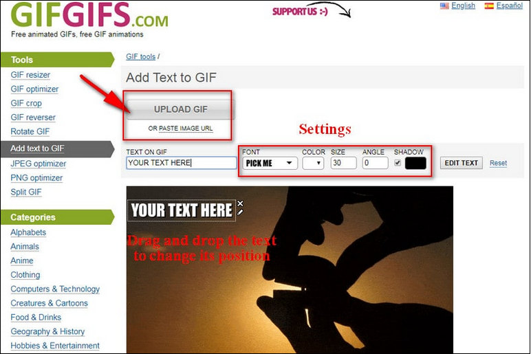 Add Text to GIF - Add Text to Animated GIFs Online - VEED