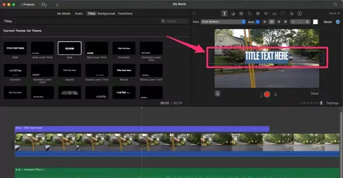 How to Add Text in iMovie Without Effects