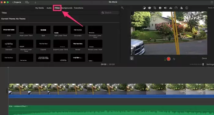 How to Add Text to iMovie on a Mac - Title Effects