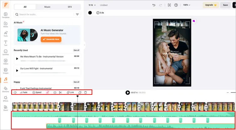 Add Multiple Sounds to TikTok with FlexClip - Edit