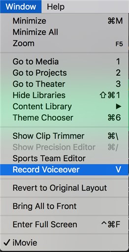 How to Add Voice Over to Videos on iMovie - Step 1