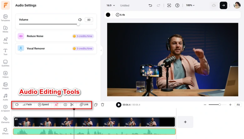 Edit Audio in Timeline
