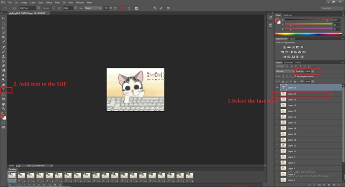 How to Add Text to an Animated GIF Using Photoshop [Quick Tip]