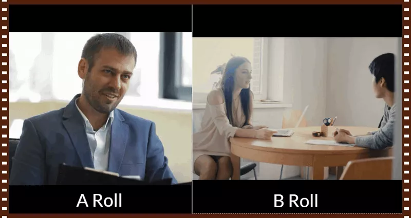 Example of A-roll and B-roll of Video