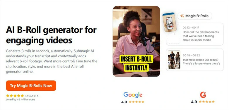Best AI B-roll Generator - Submagic