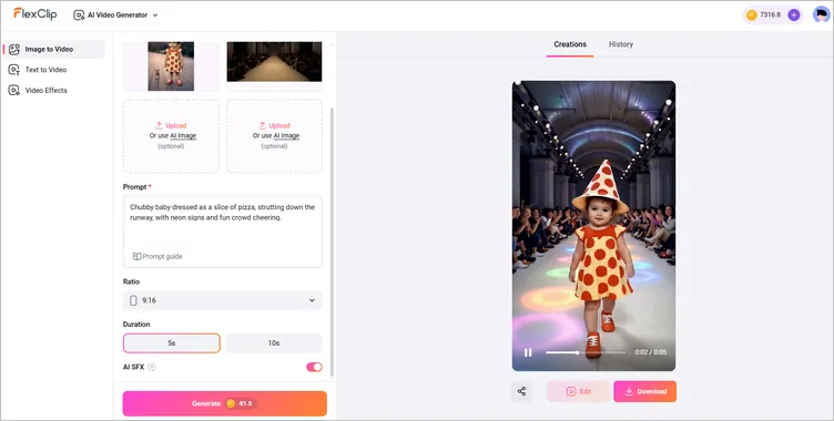 Combine Your Baby and Runway into a Fashion Show Video