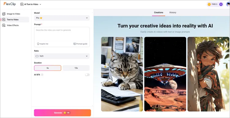Generate AI Baby Fashion Show Video - Text to Video Tool