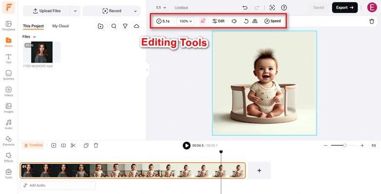 Edit the Baby Video