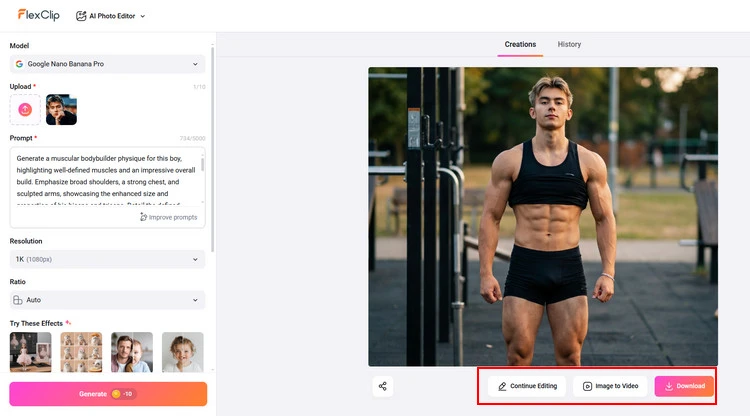 Download New Photo - FlexClip