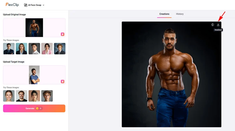 Download New Photo - FlexClip