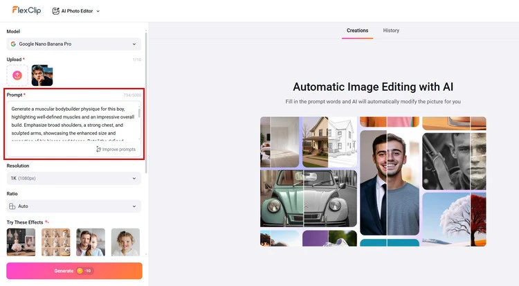 Type Prompt - FlexClip