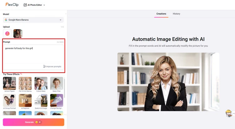 Write Your Prompt - FlexClip