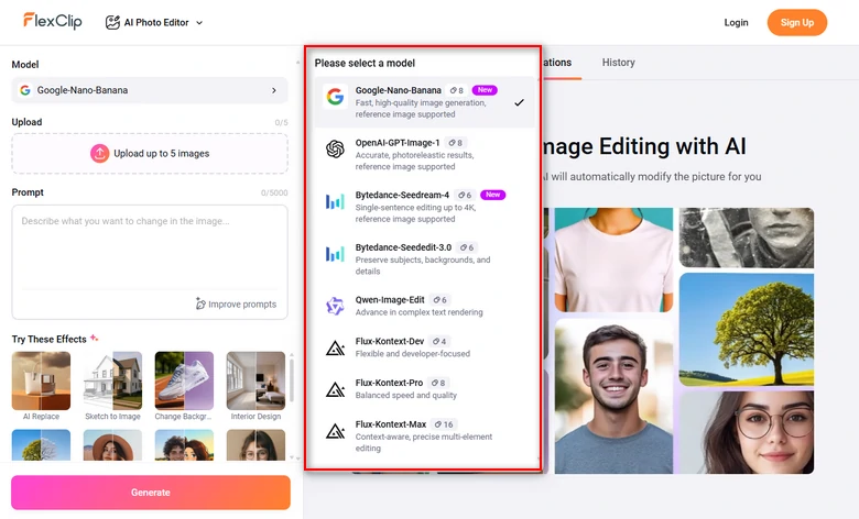 FlexClip AI Breast Expansion Generation Model