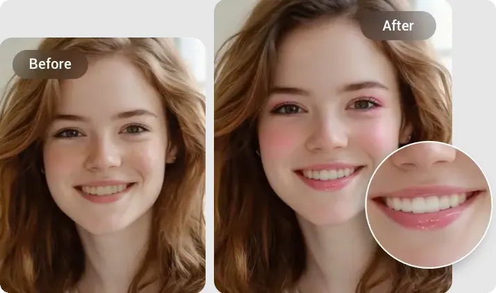 Makeup Editor & Facial Feature Enhancement