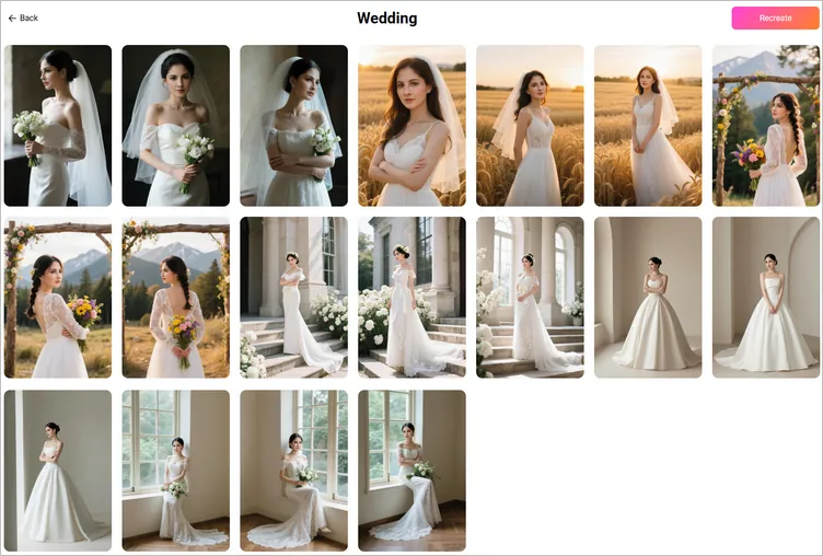 Generate AI Bridal Photo - Download