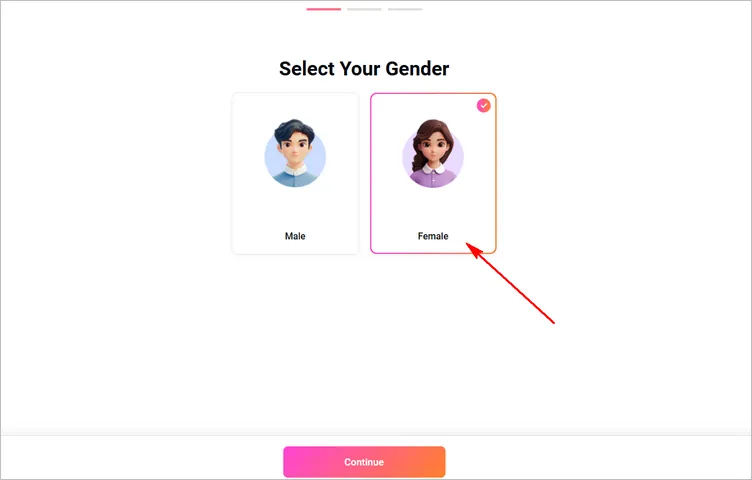 Generate AI Bridal Photo - Select Gender