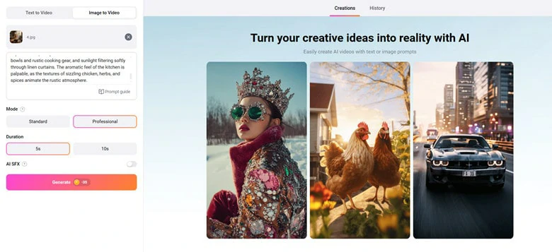 Turn Static Cat Images into Captivating Videos with FlexClip