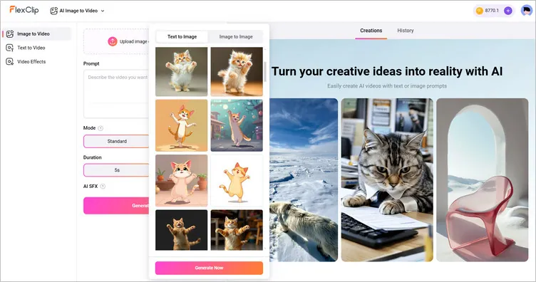 Make AI Cat Dancing from AI Image - Image to Video
