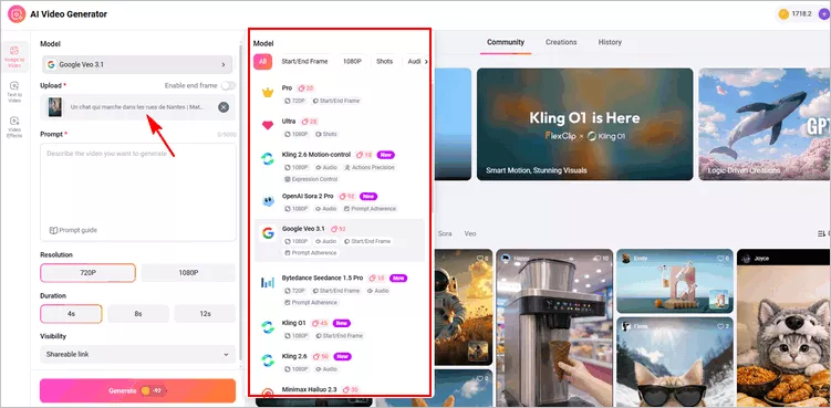 Make AI Cat Dancing from Your Own Image - Upload