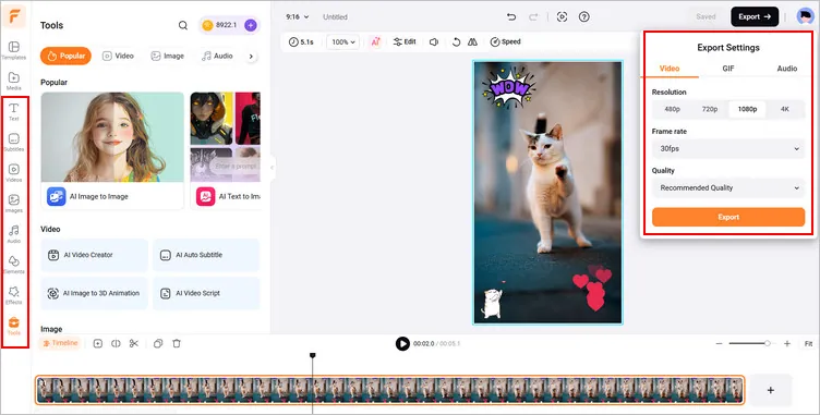 Make AI Cat Dancing from Your Own Image - Mor Edit