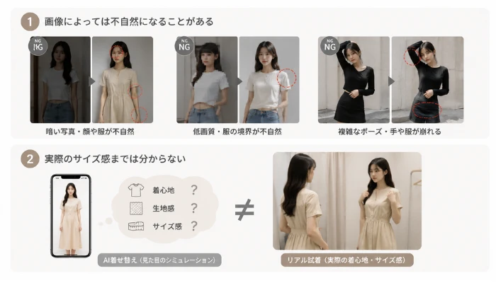 AI着せ替えのデメリット