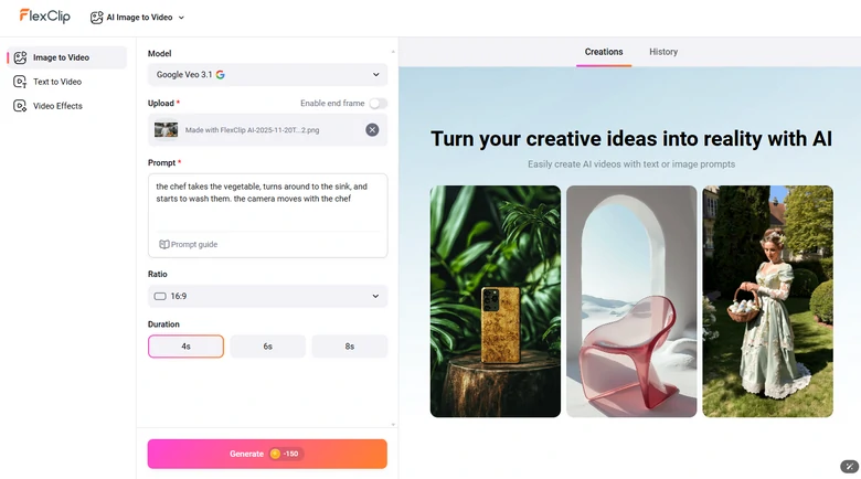 AI Generating Cooking Clip