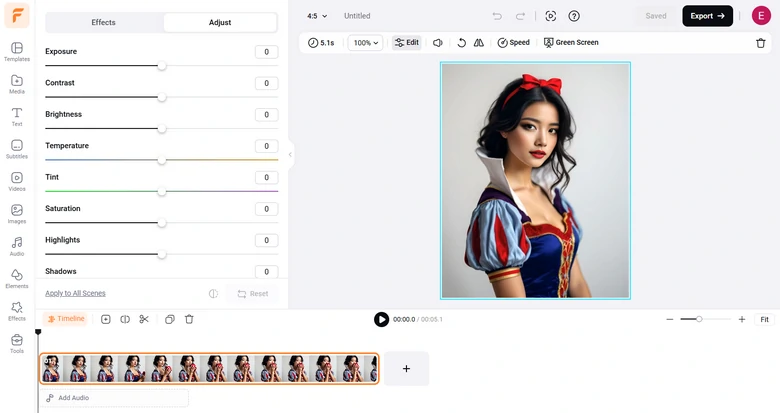 Edit AI Cosplay Video