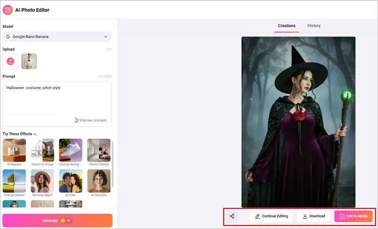 Generate AI Costume - Download