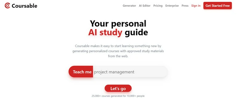 Coursable AI Course Generator