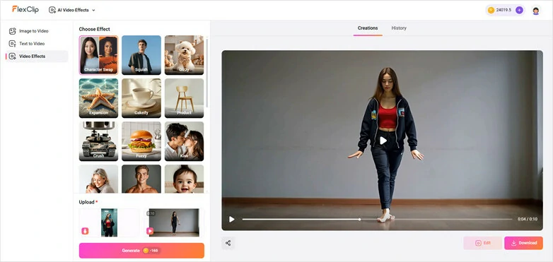 Generate Dancing Video and Let AI Finish Character Swap