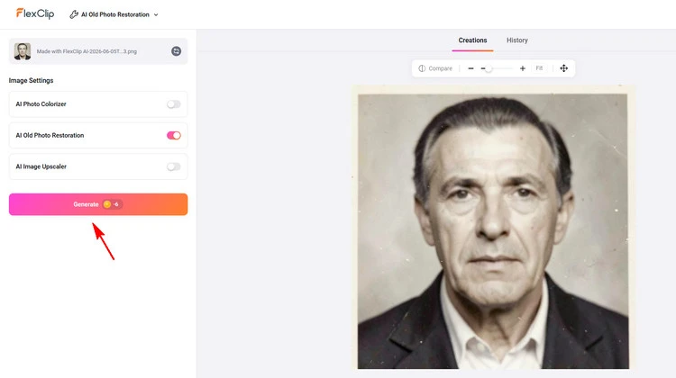 Enhance the Facial Detail in Photo - FlexClip