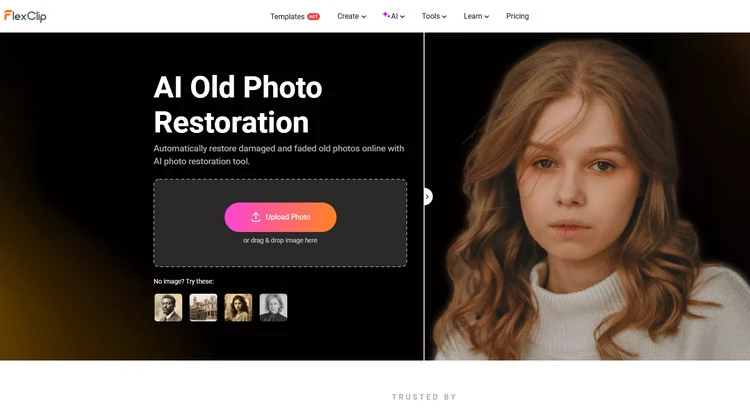 Old Photo Restoration - FlexClip