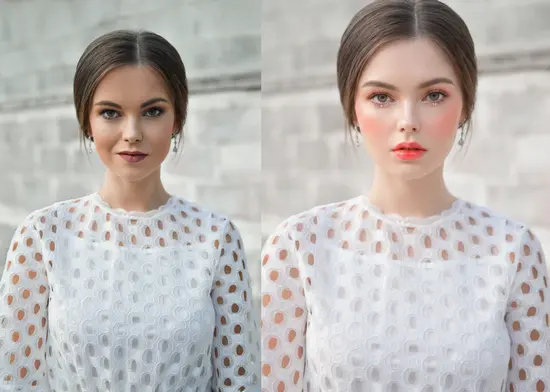 Beauty AI Face Filter Example - FlexClip