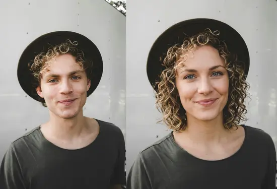 Gender Swap AI Filter Example- FlexClip
