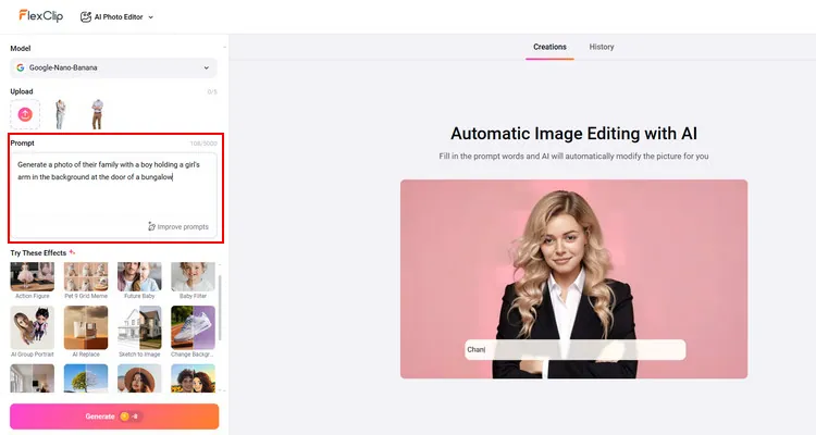 Write Your Prompt - FlexClip