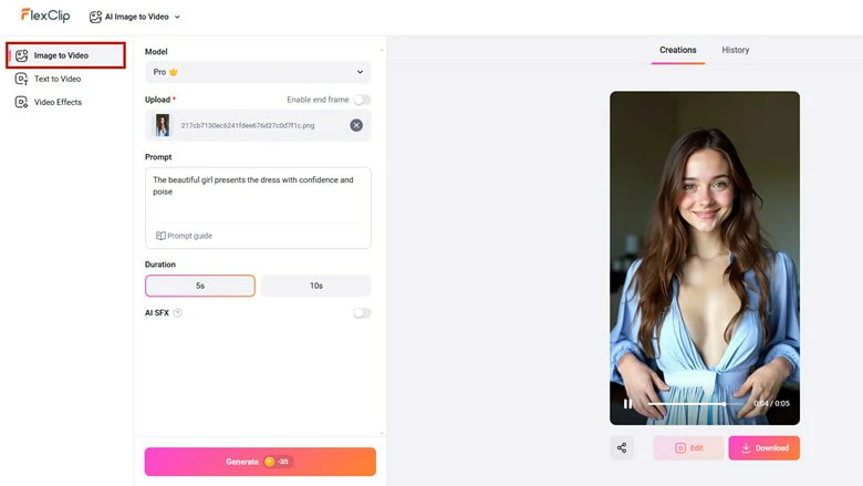 Animate the AI Model Picture into Smooth Fashion Video