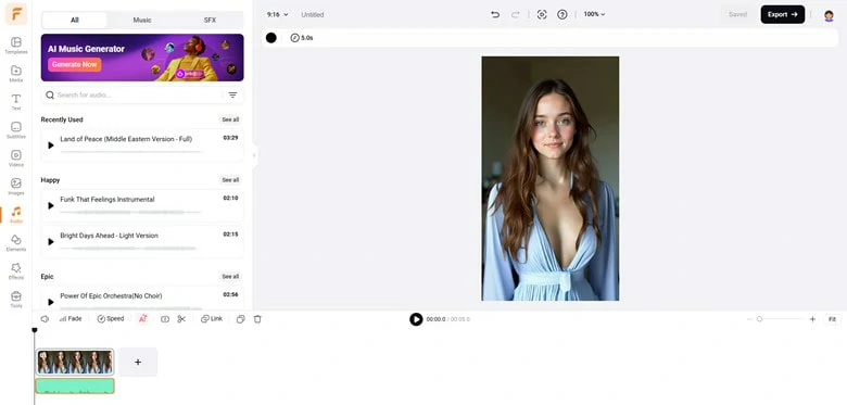 Evaluate Your Fashion Video with Music