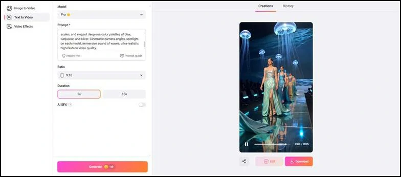 Generate and Finetune the Video with Background Music