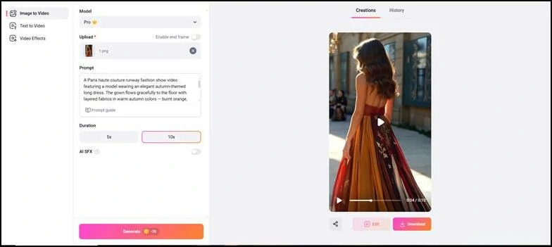 Turn Your Still Fashion Show Picture into an Engaging Runway Video