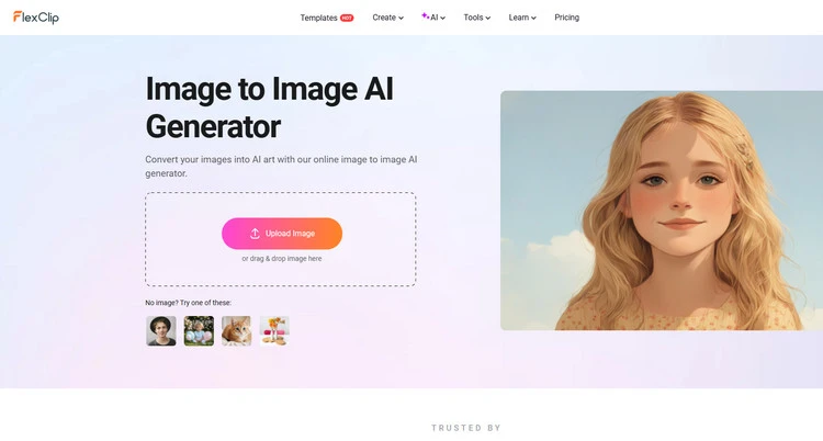 AI Image to Image Generator - FlexClip