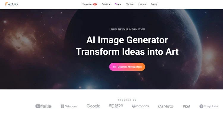 FlexClip's AI Landscape Generator