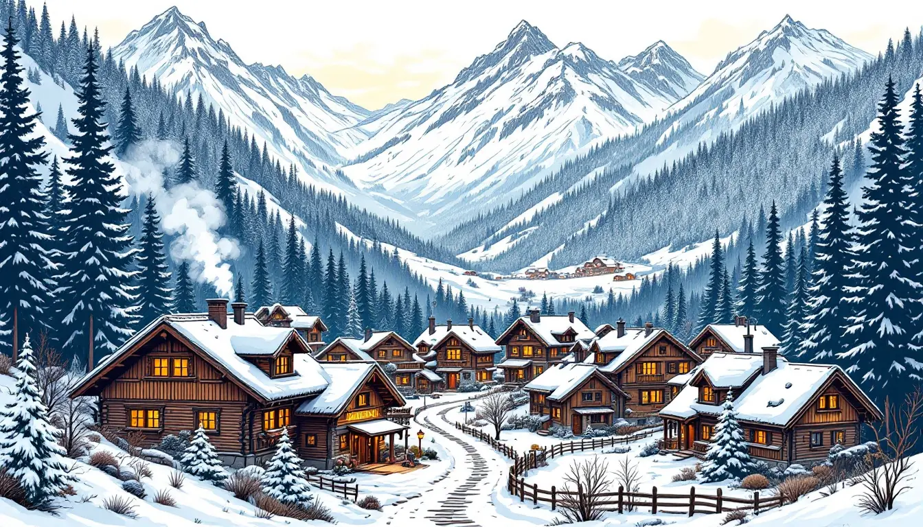 FlexClip's AI Landscape Art Example