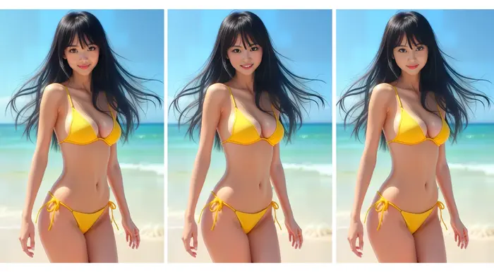 AIグラビア画像の顔を別の顔に差し替え