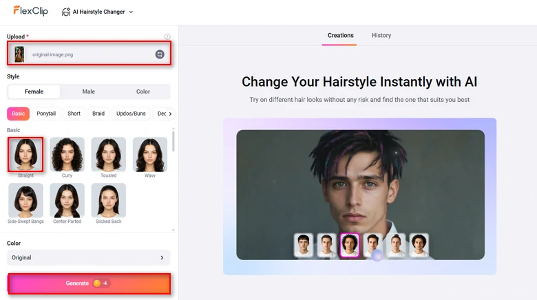 Virtually Try-on Hairstyle