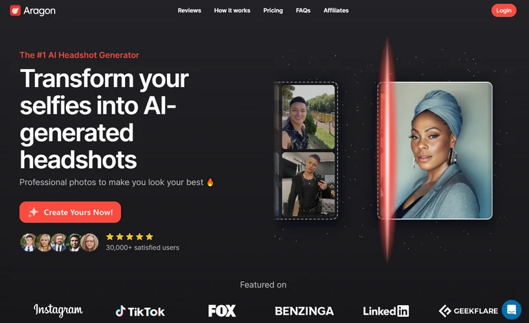 AI Headshot Generator - Aragon