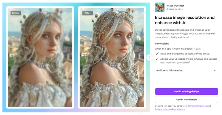 Canva Image Upscaler Overview